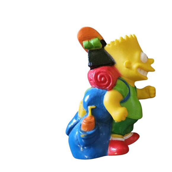 1990 Burger King Simpsons Figurine Bart - Picture 2 of 2